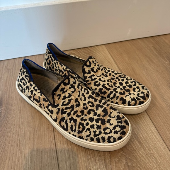 Rothy's Shoes - Rothy’s Leopard Print Slip-On Sneakers Womens Size 9 Casual Everyday Walking